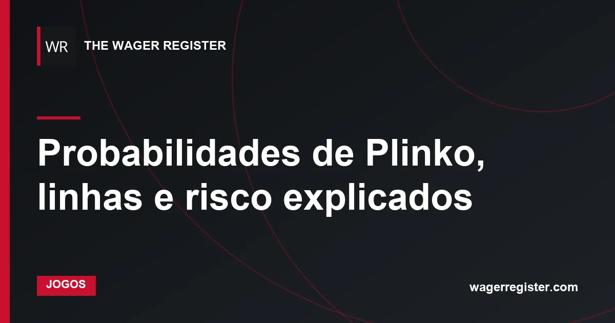 Probabilidades de Plinko, linhas e risco explicados