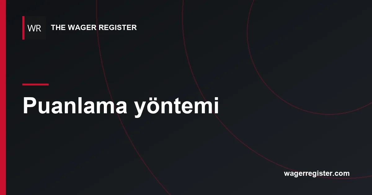 Puanlama yöntemi
