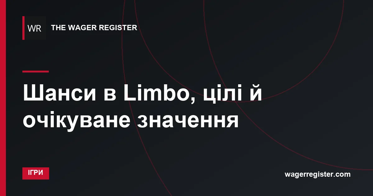 Шанси в Limbo, цілі й очікуване значення